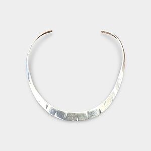 Taxco Silver Geometric Necklace